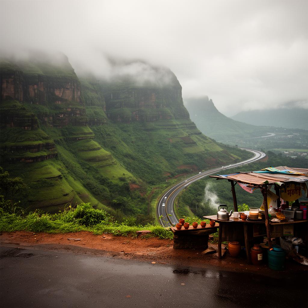 Pulled over for chai because the Ghats did the thing again. Pitstop > destination.