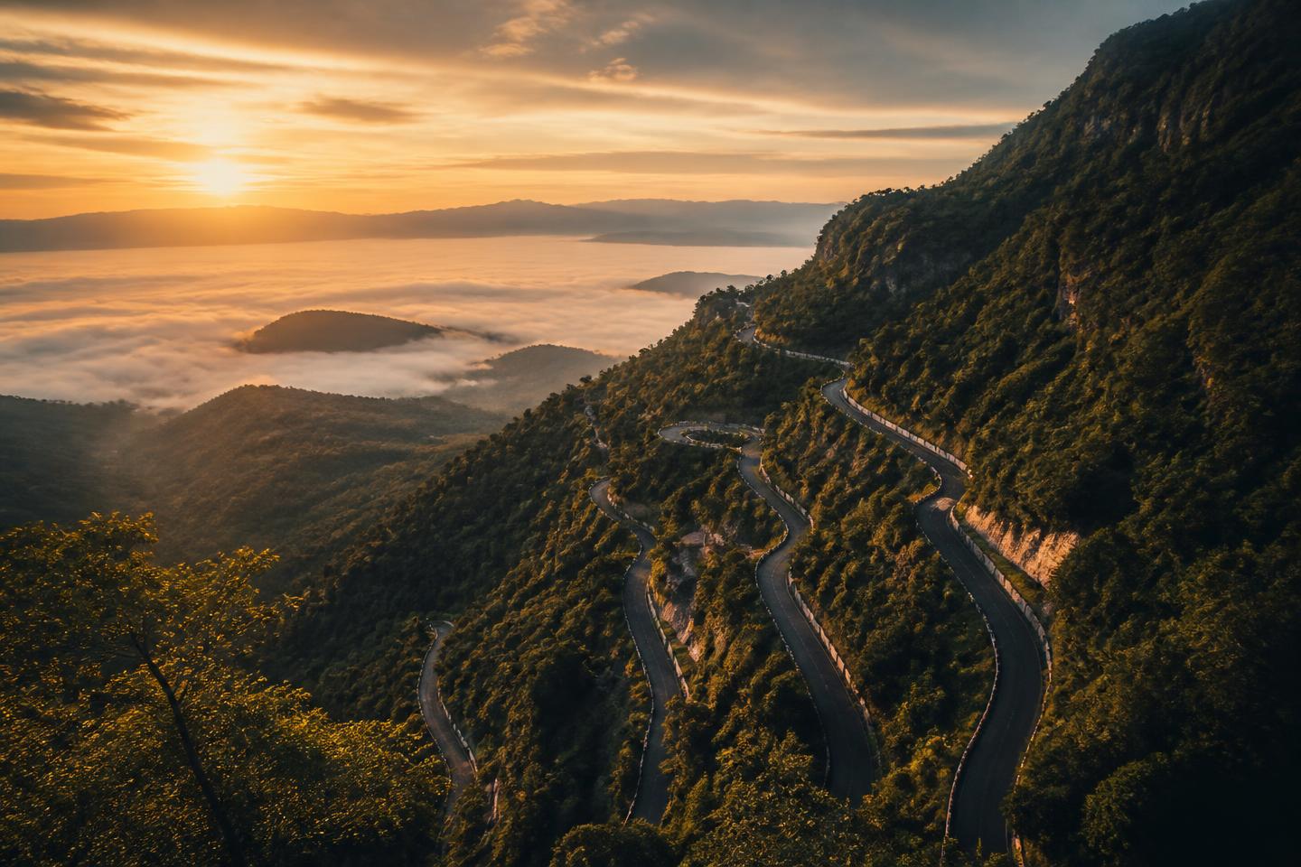 Left before the city woke up. Seventy hairpins, one flask of coffee.